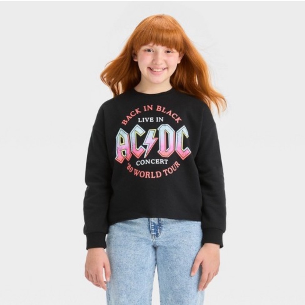Girls Cropped Sweatshirt- Art Class